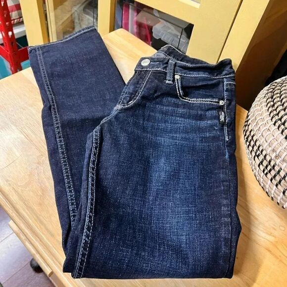 EUC Silver Jeans Dark Wash Elsa Straight27?31 #YT15 - Picture 5 of 5